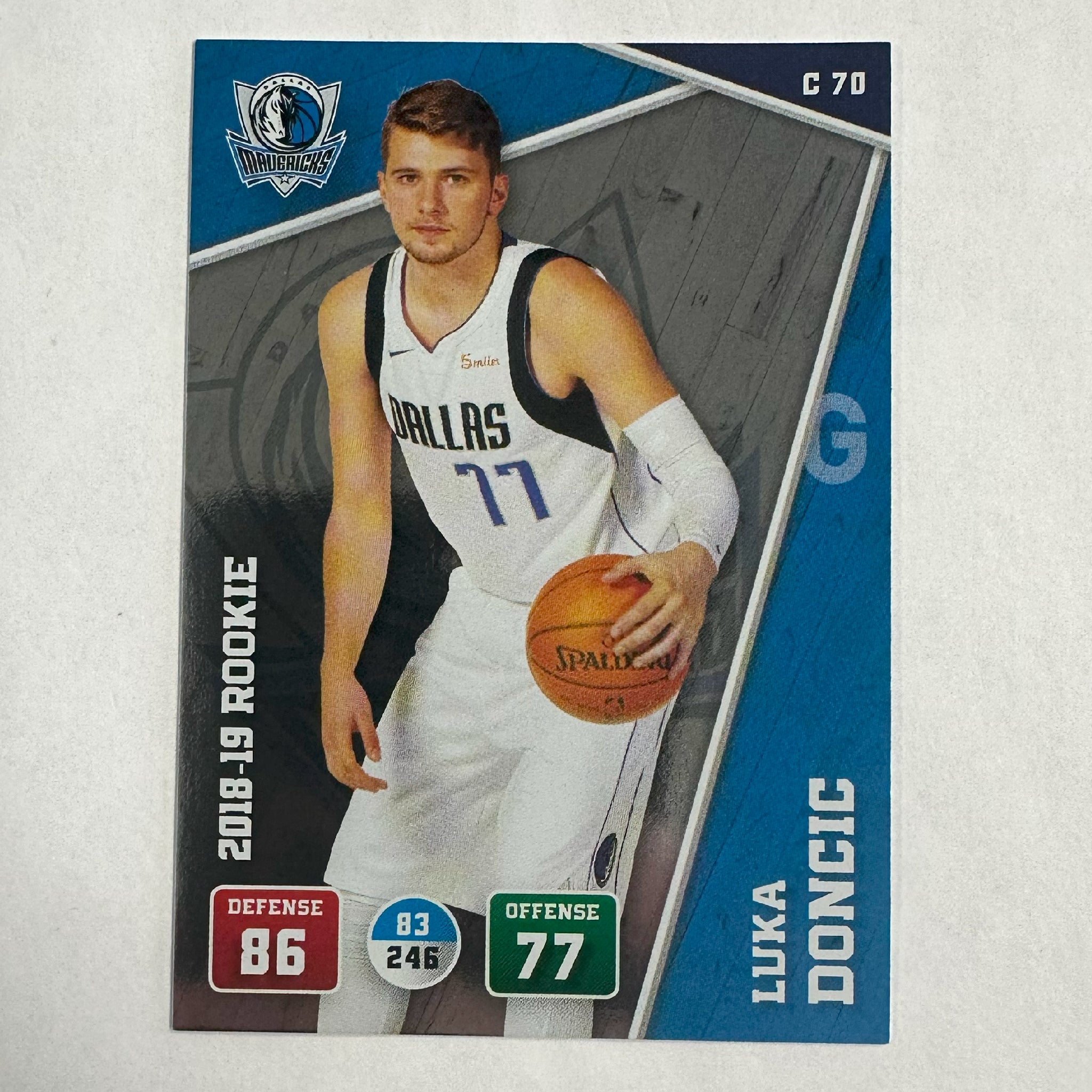 2018-19 Adrenalyn XL Luka Doncic #C70 RC – screamingohsports